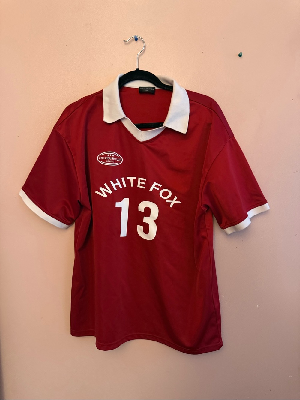 White Fox Oversized Sports Jersey - S/M